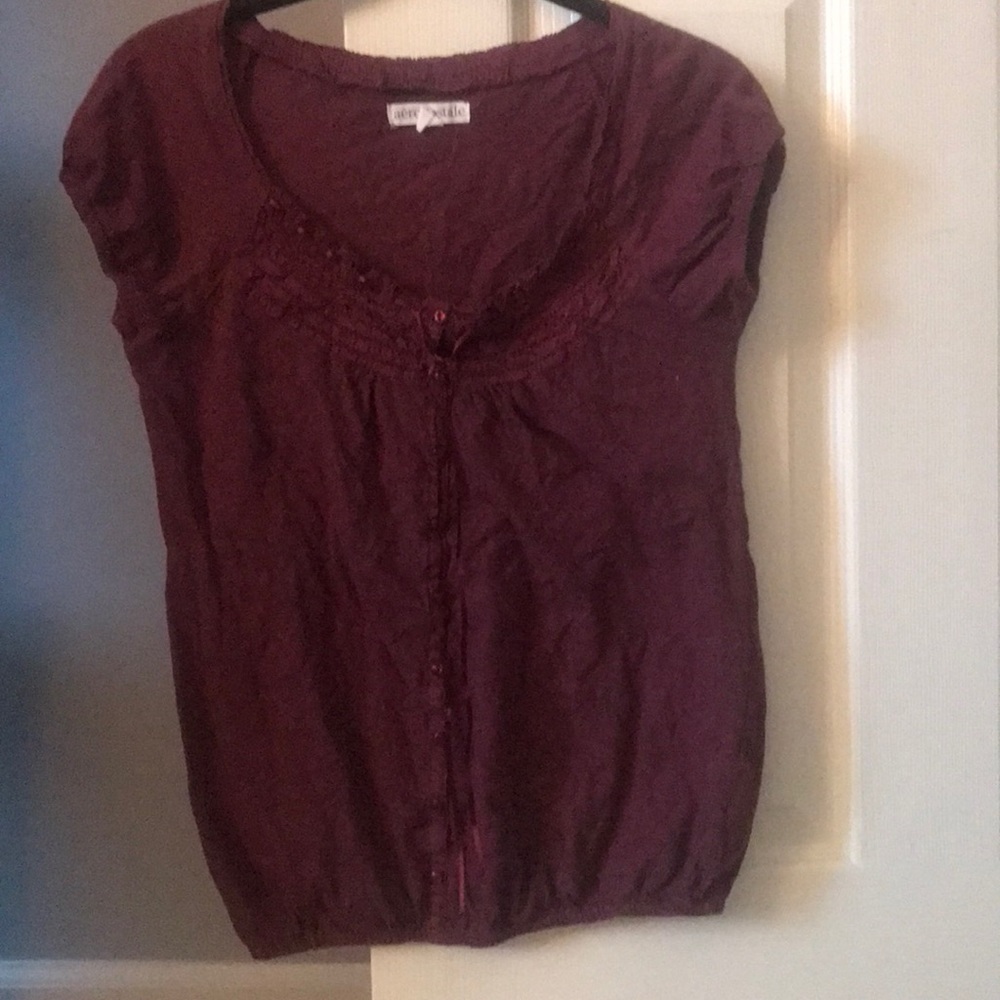 Burgundy T-shirt